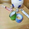 Soccer Gracias 2-Pack Value Set Original Masking Vinyl Tape (Mini), Soccer Pattern