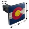 GRAPHICS & MORE Rustic Distressed Colorado State Flag Tow Trailer Hitch Cover Plug Insert