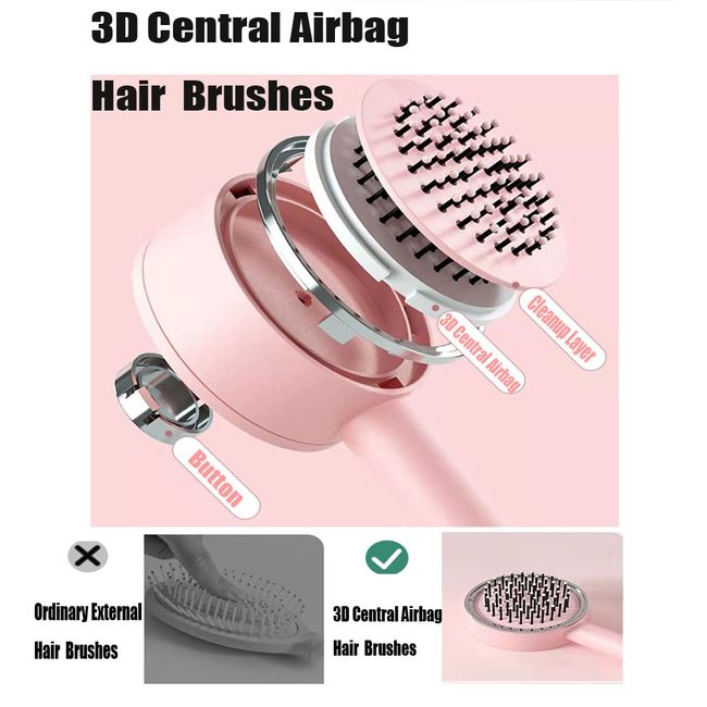 Dropship Self Cleaning Hair Brush For Women Massage Scalp Promote Blood  Circulation Anti Hair Loss 3D Hair Growth Comb Hairbrush Self-Cleaning Hair  Brush 3D Air Cushion Massager Brush Airbag Massage Comb to