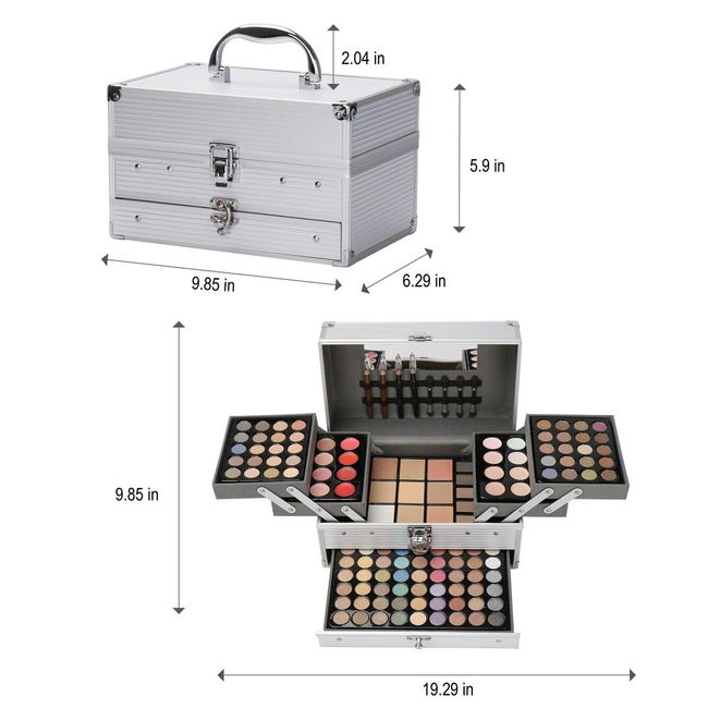 132 Color All in One Makeup Kit,Professional Makeup Case for Women
