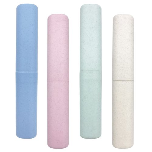 SietDESEO 4 Pack Toothbrush Travel Case, Portable Breathable Toothbrush Holder for Travel Business Camping School Toothbrush Case