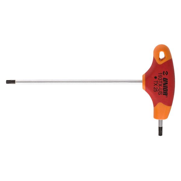 Unior Tool's Tx Profile Screwdriver with T-Handle 30 Red