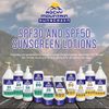 Rocky Mountain Sunscreen SPF 50 LOTION | Reef Safe (Octinoxate & Oxybenzone Free) Water-Resistant | Broad Spectrum UVA/UVB Protection | Non-Greasy, Fragrance Free, Vegan, Gluten Free | Quart with Pump (32 Fl Oz)