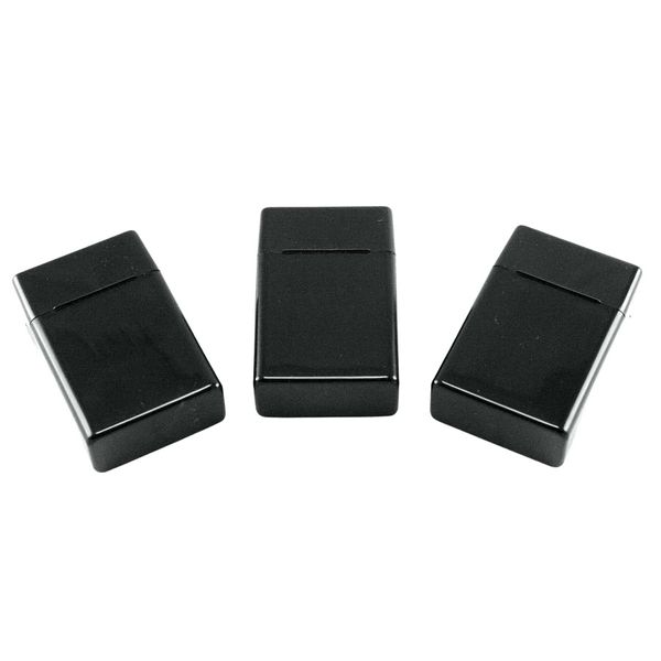 Skyway Cigarette Case Holder Box Crushproof with Dividers for King Size 84mm Cigarettes - Women and Men - Perfect for Roll Your Own Cigs - Set of 3 Black