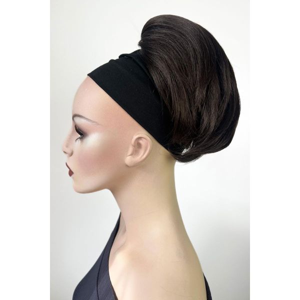 Short ponytail hairpiece: Sherri dark chocolate brown #6