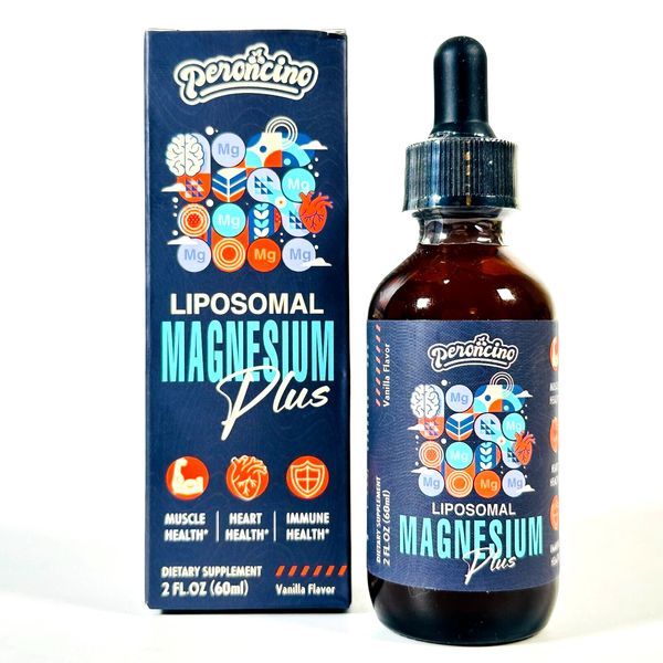 Liquid Magnesium Citrate Drops VANILLA 2oz 60ml 30 Servings 1500mg Zinc B6 08/25