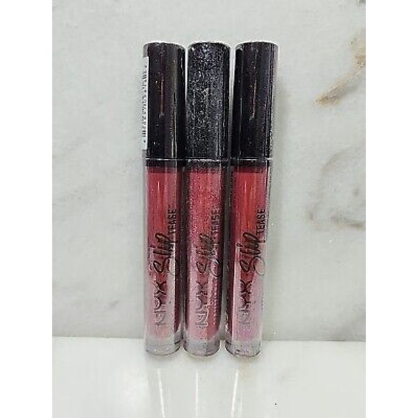 3-NYX Cosmetics Slip Tease Full Color Lip Oil Lipstick Fire Dancer STLO09