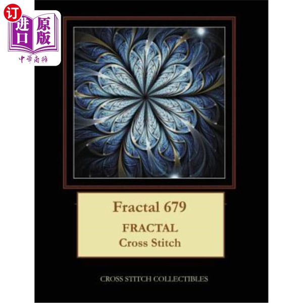 海外直订Fractal 679: Fractal Cross Stitch Pattern 分形679：分形十字绣图案