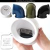 Core Plus Ceramic Table Clock Plummer Pitch Black, Black, Modern