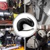 ERGAOBOY 1Pcs 8mm Polyurethane Air Compressor Hose, 5m Black Retractable Hose, Quick Coupler