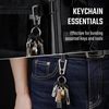 [KeyUnity] KA41BK Titanium Key Ring Carabiner for Connecting Mini Hook Quick Release Connector Small PVD Black 6PCS
