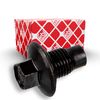 febi bilstein 48907 Oil Drain Plug with seal ring, 1 unit, black