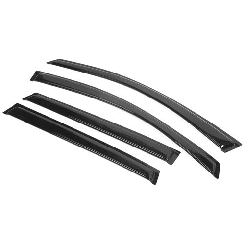 Window Visor Compatible with 2009-2017 Chevrolet Traverse, Slim Style Acrylic Smoke Tinted 4PCS Sun Rain Shade Guard Wind Vent Air Deflector by IKON MOTORSPORTS, 2010 2011 2012 2013 2014 2015 2016