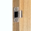 Strike Plate Satin Nickle Latch Door Frame + Dust Box + Matching Screws (5)