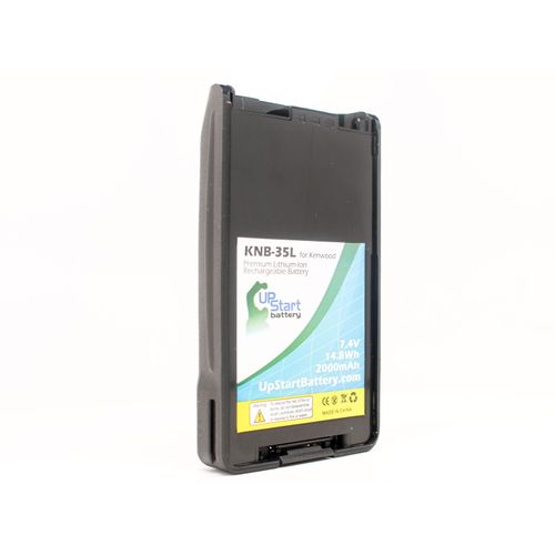 2 Pack - Replacement for Kenwood KNB-55L Battery - Compatible with Kenwood KNB-35L Two-Way Radio Battery (2000mAh 7.4V Lithium-Ion)