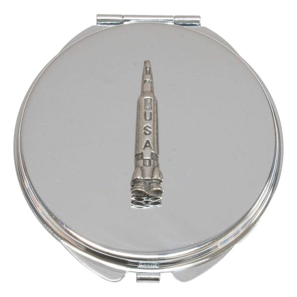 Space Rocket Compact Mirror Handbag Gift With Free Engraving 419