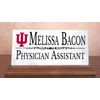 Indiana University Nameplate for IU Alumni or Graduation Gift - Solid Marble Des