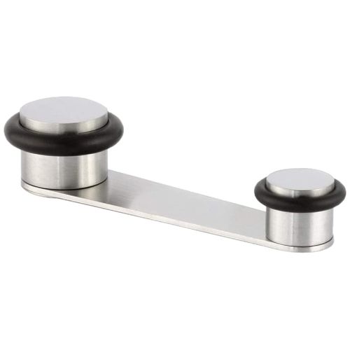 Evi Fittings I-164-ad Door Stop with Retainer Rotary,Wedge Stooper,Stainless Steel, Adhesive or Screw Fix.
