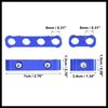 Hihaha 2 Set 8mm Car Engine Spark Plug Wire Separator Looms Divider Blue Durable Material
