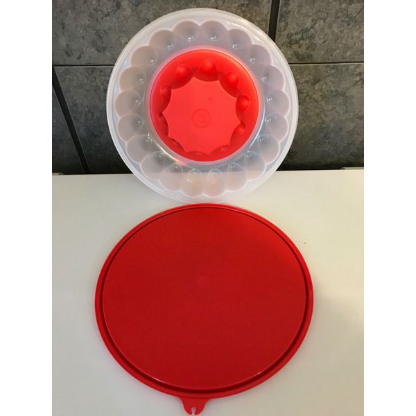 Tupperware Jello Mold Jel-Ring Gelatin Mold Red