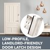 2 Pack Satin Nickel Door Lock Reinforcement Security Child Proof Lock