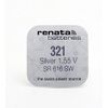 Renata - Silver oxide button cell 321 RENATA 1.55V 14.5mAh - Blister x 1