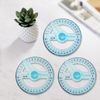 3 Pcs 360 Degree Protractor, Plastic Circle Protractor Angle for Classroom Maths, Engineering and Office Technical Drawing Measuring Tool