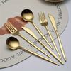Gold Silverware Set 60 Piece,Titanium Gold Plated Stainless Steel Flatware Set