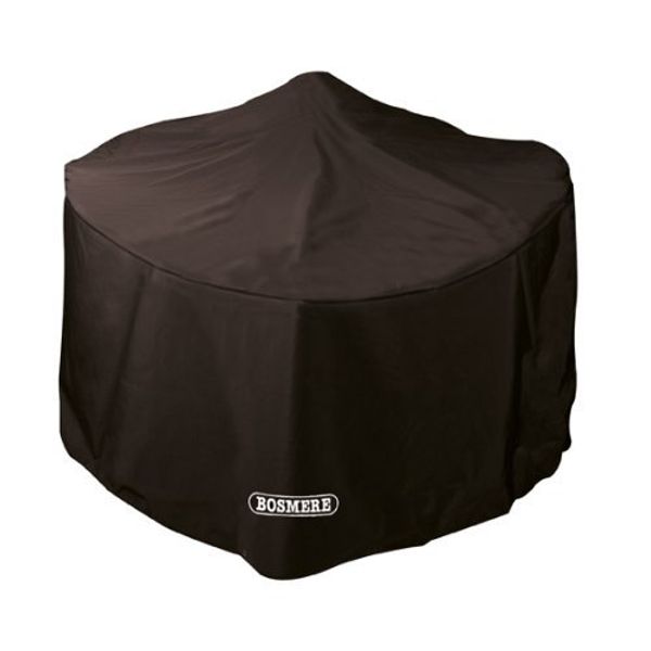 Bosmere Protector 6000|Small Round Firepit Cover|D 66cm H 50cm|100% Waterproof, UV Protected,6 Year Guarantee,D760,Black