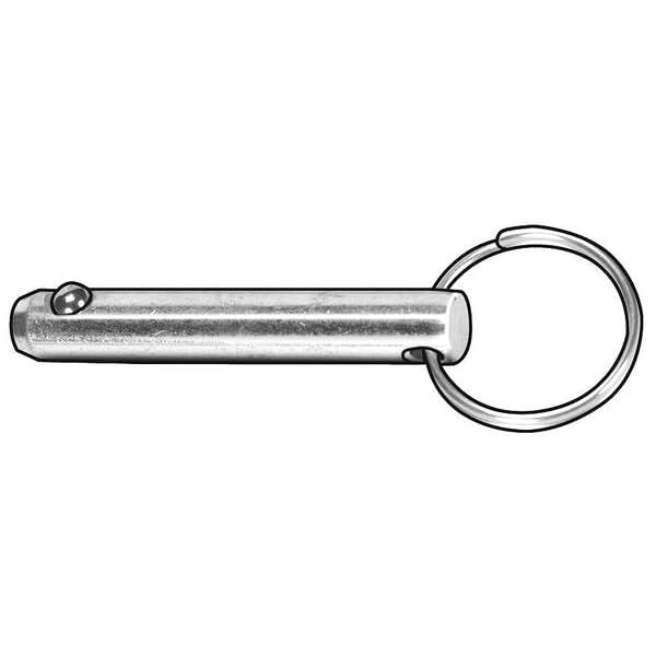 Ring Pin,Detent,3/16x1 1/2 in,PK10