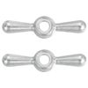 Sourcing Map 2Pcs Metal Outside Hose Bib Tee Handle, 16 Point Broach, Silver