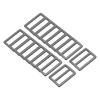 sourcing map 16Pcs Slide Buckle 1" Tri-Glide Slides Adjuster Webbing Strap Slider, Grey