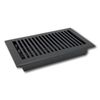 Black 8x8 Floor Register Vent Cover with Adjustable Dampers Durable Design