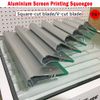 Aluminium Screen Printing Squeegee Screen Scraper Blade Rubber