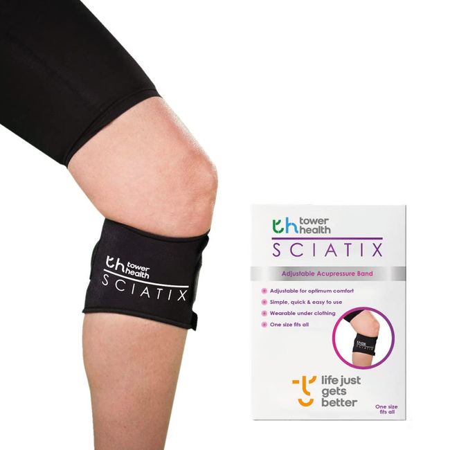 Sciatix x2 | Instant Sciatica Relief |Helps Relieve Back Pain and Sciatic Pain (Sciatica) by Acupressure Compression Relief Calf WRAP. Class I Medical Device