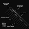 Charlemagne Carbon Styling Comb - Wide Tooth Comb/Wide Comb Hair Comb - Developed by Barbers, Designed in Germany. Curl Comb/Texture Comb/Detangling Comb - Hair Comb Men & Women