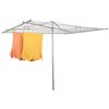 Household Essentials 17130-1 Rotary Outdoor Umbrella Drying Rack | Aluminum | 30-Lines with 210 ft. Clothesline,Silver