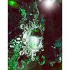7Up Soda Pop Snowflake Multi Blinking Light Holiday Christmas Tree Ornament