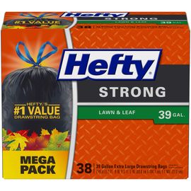  Hefty Strong Lawn & Leaf Large Garbage Bags - 39