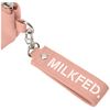 Milkfed 103213054005 LtPINK Pencil Case, STENCIL LOGO PENCIL CASE