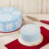 RBV Birkmann Cake Stencil Set Ice Crystal 2 pcs, White, 29 x 26 x 2 cm