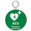 Gift Insanity FIRST AID - AED - Automated External Defibrillator - green 45mm Keyring