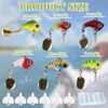 SNONESIY 5 Pcs Jig Spinner Fishing Lure Set - Bass, Walleye, Pike, Musk, Roach, Trout - Fishing Lure