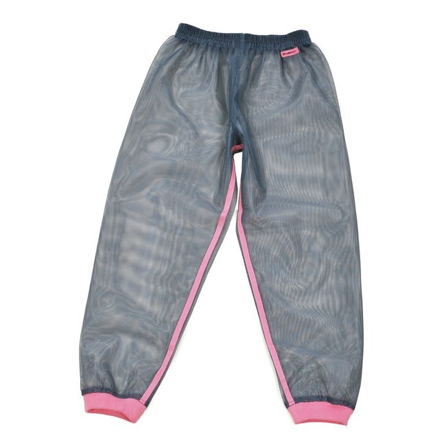 MOTHKEEHI VA-008 "Wear Mosquito Net (Kaya)" Insect Repellent Mesh Pants Made with Repellent Ingredients that Repel Mosquitoes Hate / Relaxed Silhouette That Won't Touch Your Skin (Pink, Kids L)