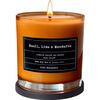 (Basil, Lime & Mandarin) 100% Soy, Highly Scented, Hand Poured Soy Candle