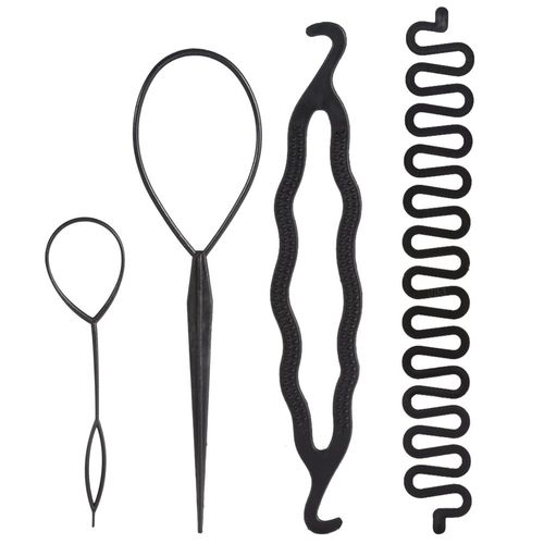 Hair Bun Maker Braiding Styling Disk Twist Tools DIY Accessories Hair Styling Tool Set Hair Twist Styling Braid Tool Hair Styling Accessories Hair Hairstyles Set for Women Girls (#1)