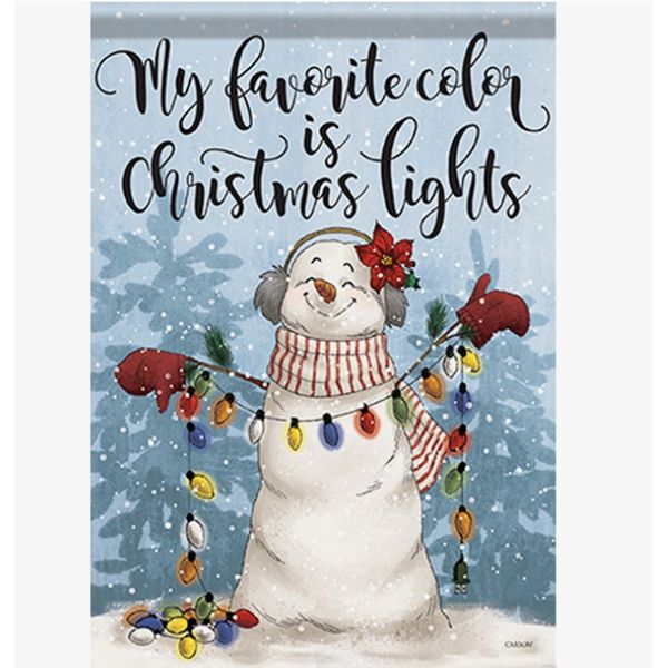 Favorite Color Christmas House Flag