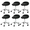6X Adjustable Salon Stool Hydraulic Saddle Rolling Chair Facial Massage Spa