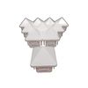 1-3/8" x 1-3/8" White Vinyl Sharp Picket Cap (10 Pack)