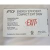 2PK TCP Energy Efficient Compact Exit Sign Red LED 22742 AC Only Universal Mount